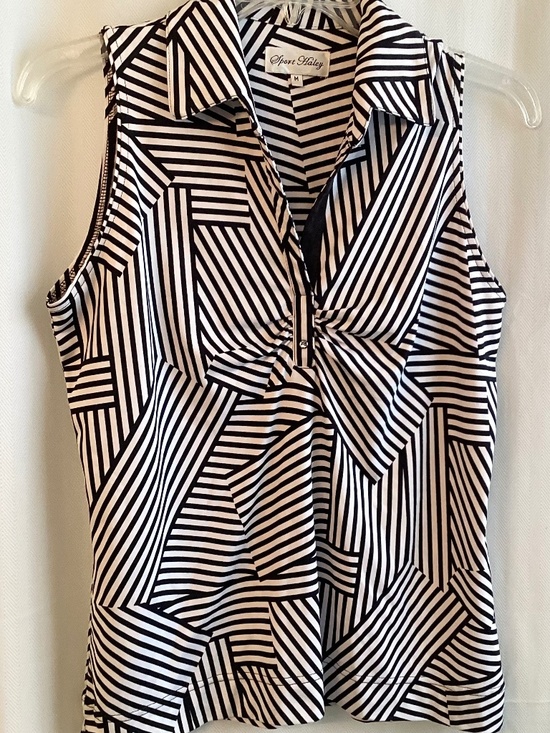 SPORT HALEY Tops - SPORT HALEY… black and white, striped top, geometric pattern, size medium